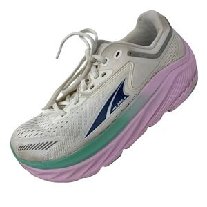 Altra Womens 6.5 Via Olympus Running Shoes White Pink Mint ALOA82CR551